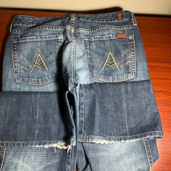 7 For All Mankind Denim Jeans A pocket SZ 31 - Picture 7 of 7